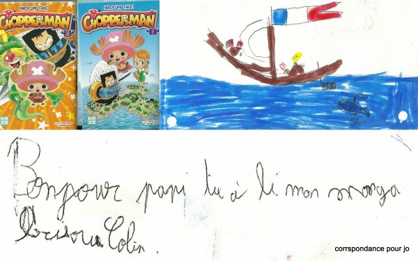 LETTRE D'UN PETIT GARCON AMATEUR DE MANGAS A SON PAPY JO